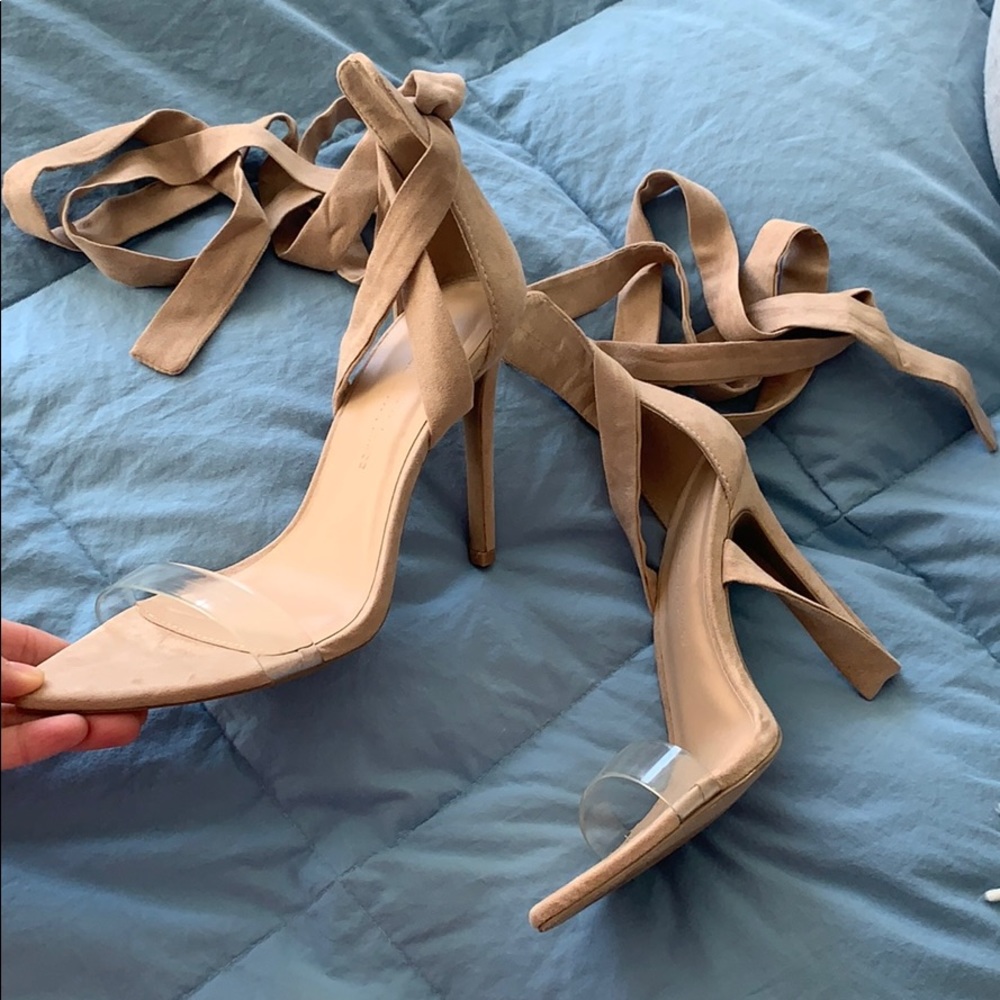 Ankle wrap heels
